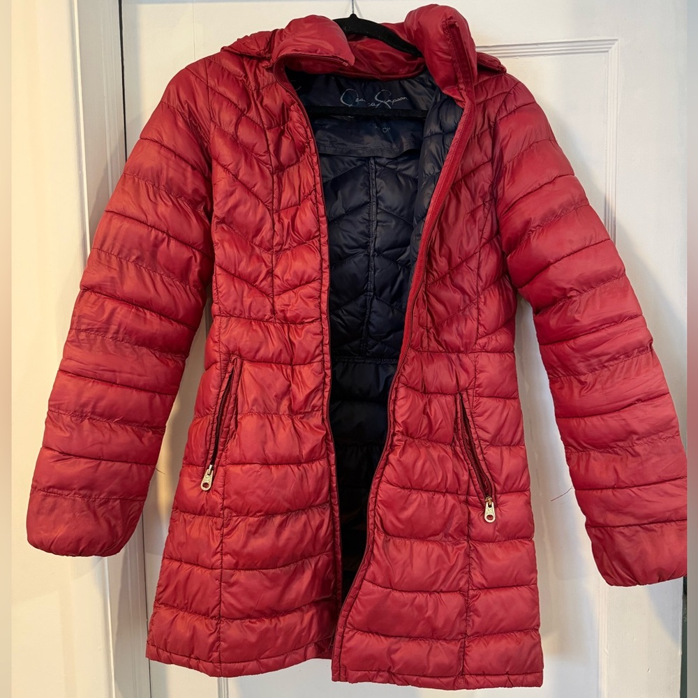 Jessica Simpson Red Packable Jacket - image 1